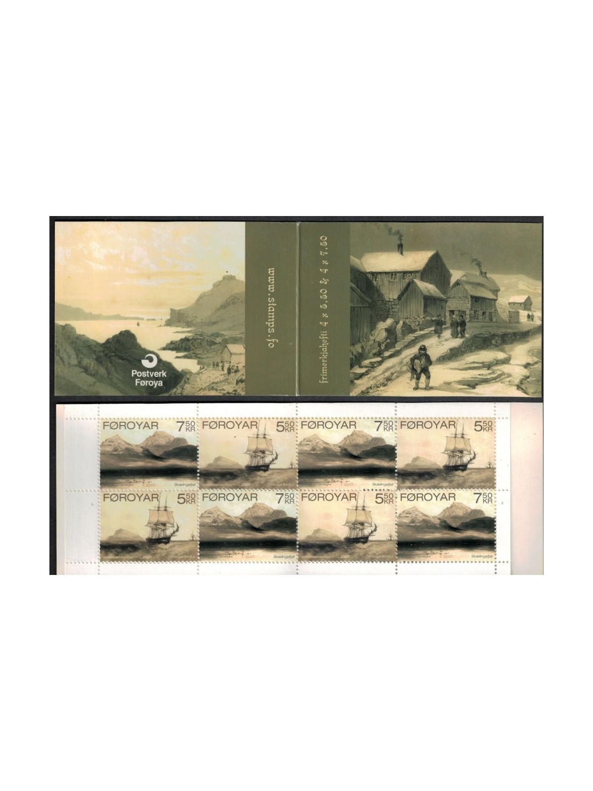 FAEROER 2007 Ancient lithographs 1 booklet MNH**