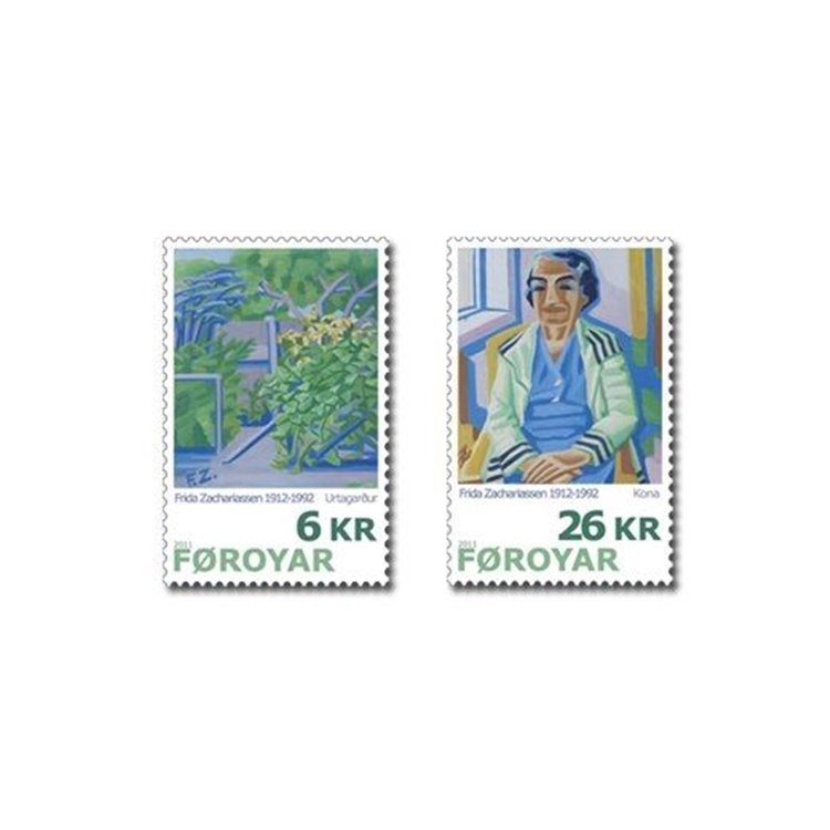 FAEROER 2011 Art, Frida Zachariassen 2v MNH**