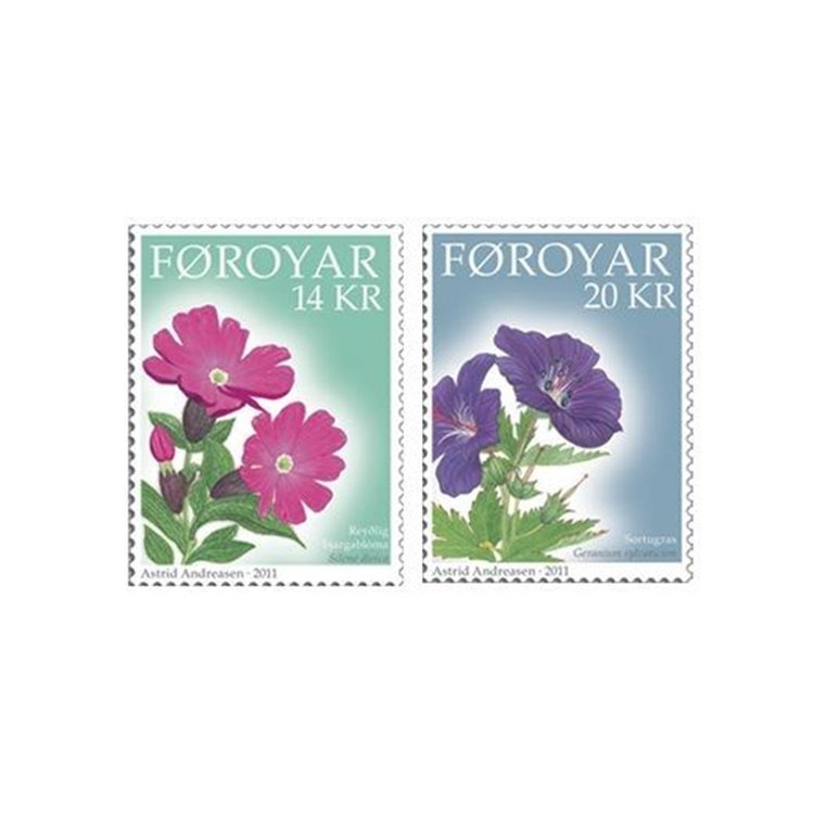 FAEROER 2011 Mountain flowers 2v MNH**
