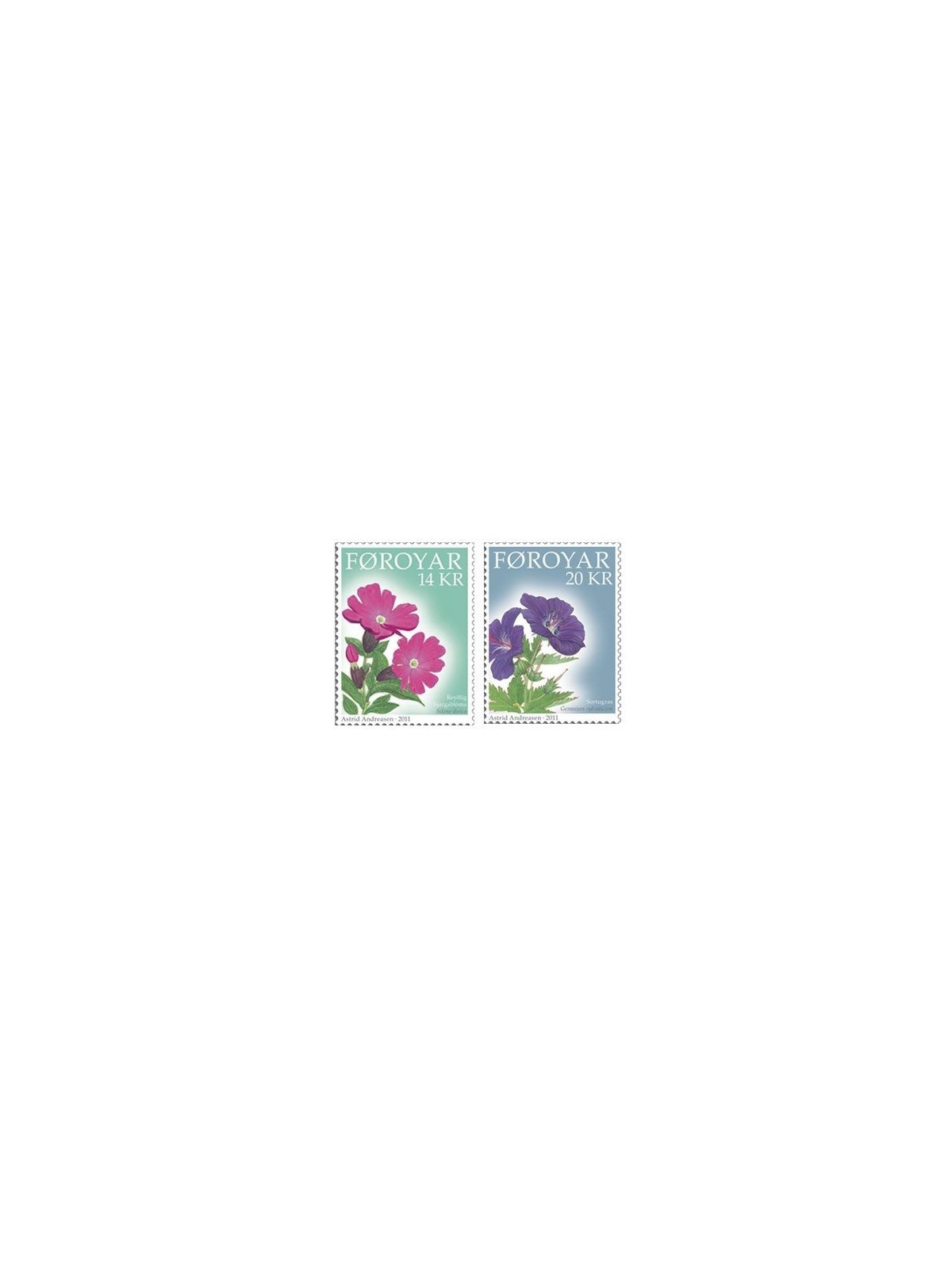 FAEROER 2011 Fiori di montagna 2v MNH**
