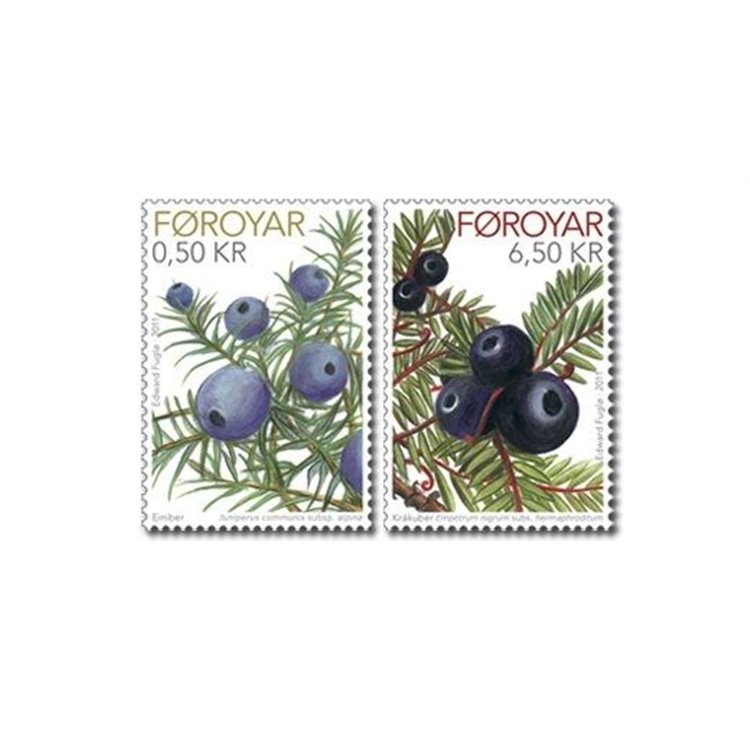 FAEROER 2011 Bacche di ginepro 2v MNH**