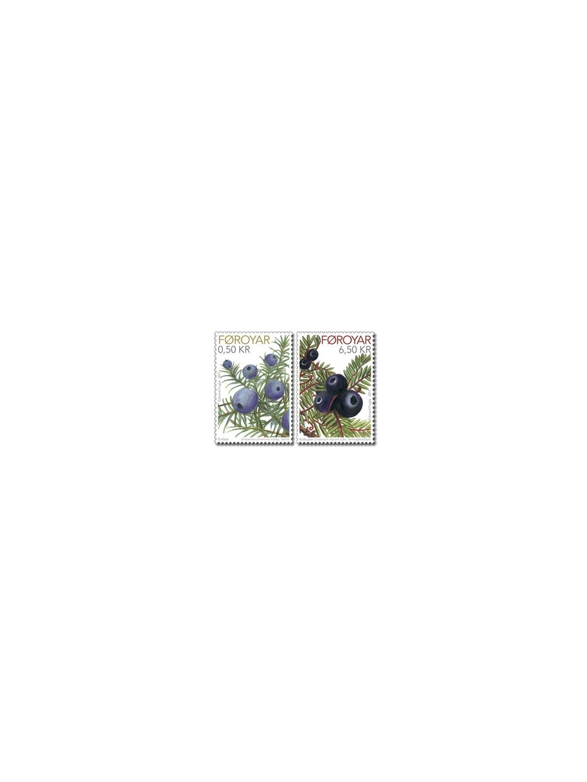 FAEROER 2011 Juniper berries 2v MNH**