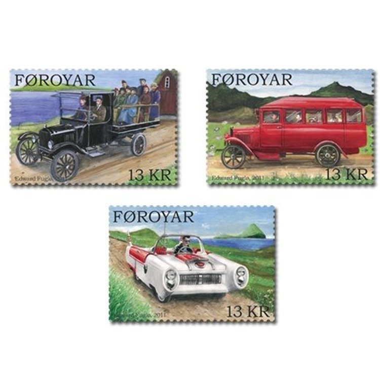 FAEROER 2011 Vintage cars 3v MNH**