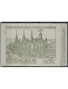 SVEZIA 1986 Esposizione filatelica Stockholmia 1 LB MNH**