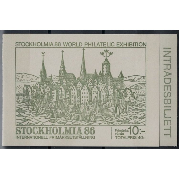 SVEZIA 1986 Esposizione filatelica Stockholmia 1 LB MNH**