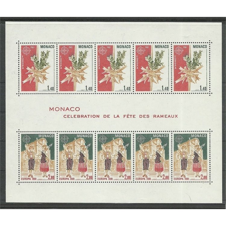 MONACO 1981 Europe s/s MNH**