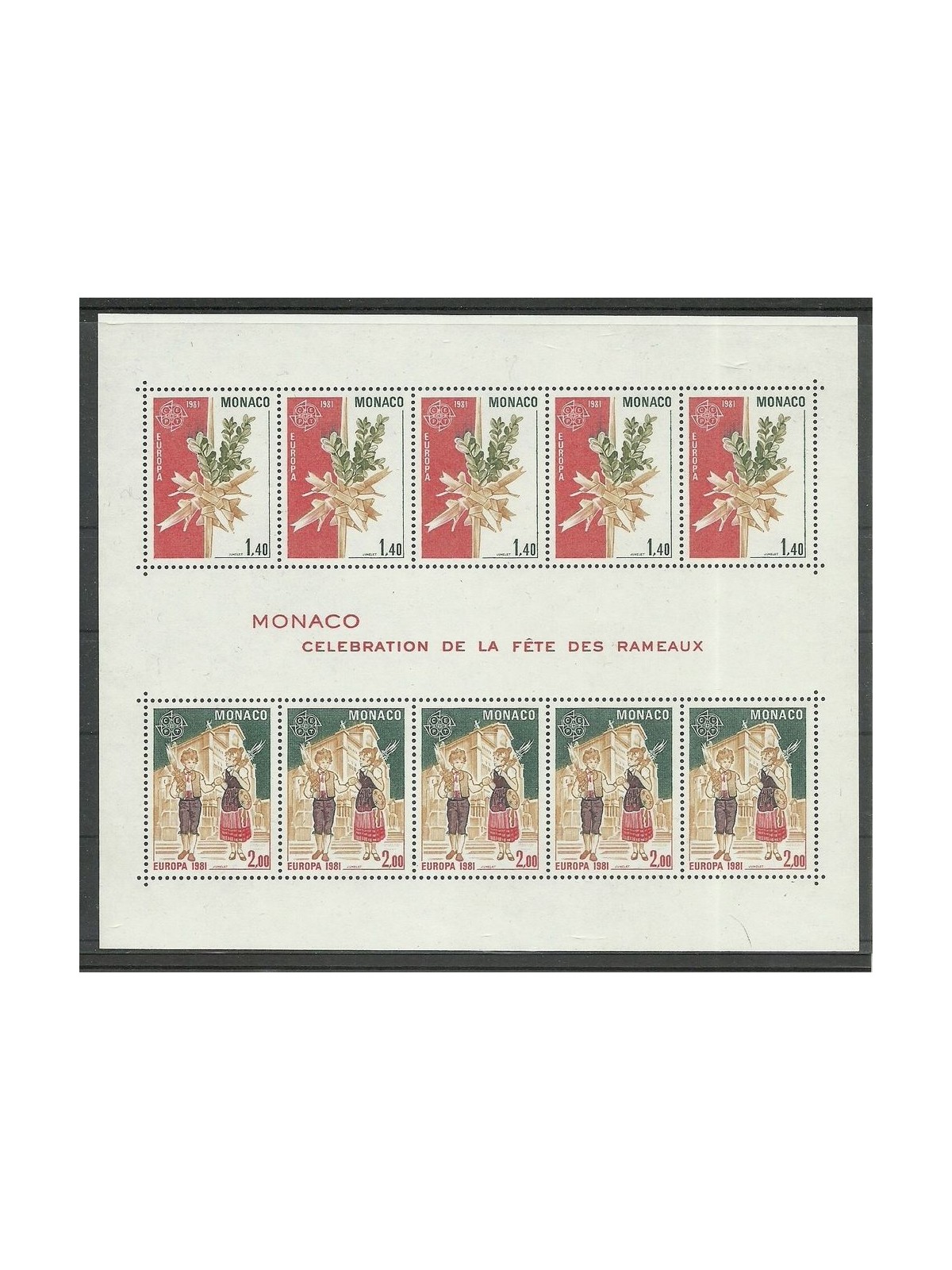 MONACO 1981 Europe s/s MNH**