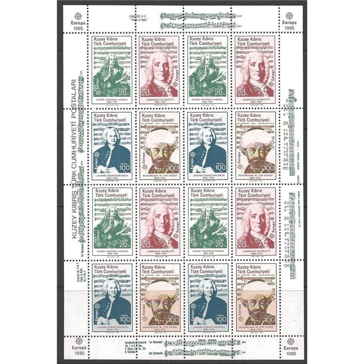 CIPRO DEL NORD 1985 Europa MF MNH**