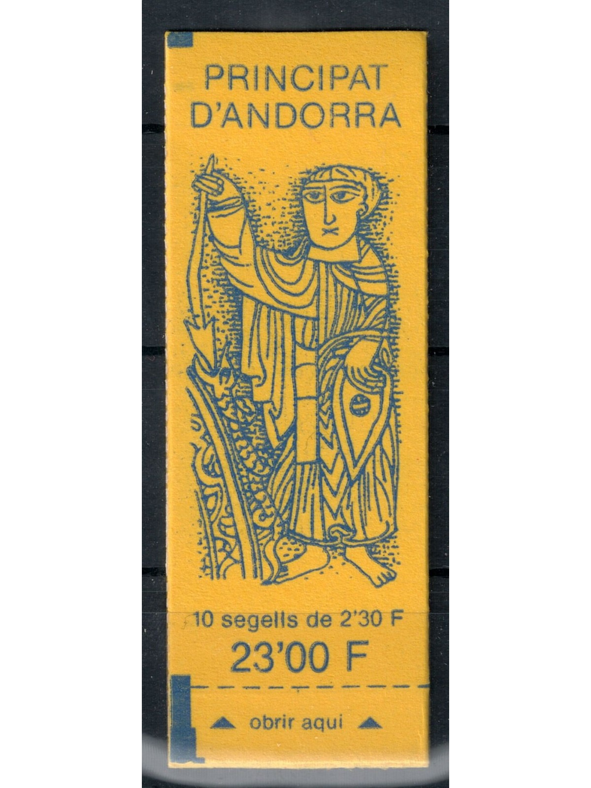 ANDORRA FRENCH 1990 Coat of arms of Andorra 1 booklet MNH**
