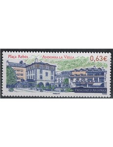 ANDORRA FRANCESE 2013 Placa Rebés, Andorra La Vella 1v MNH**