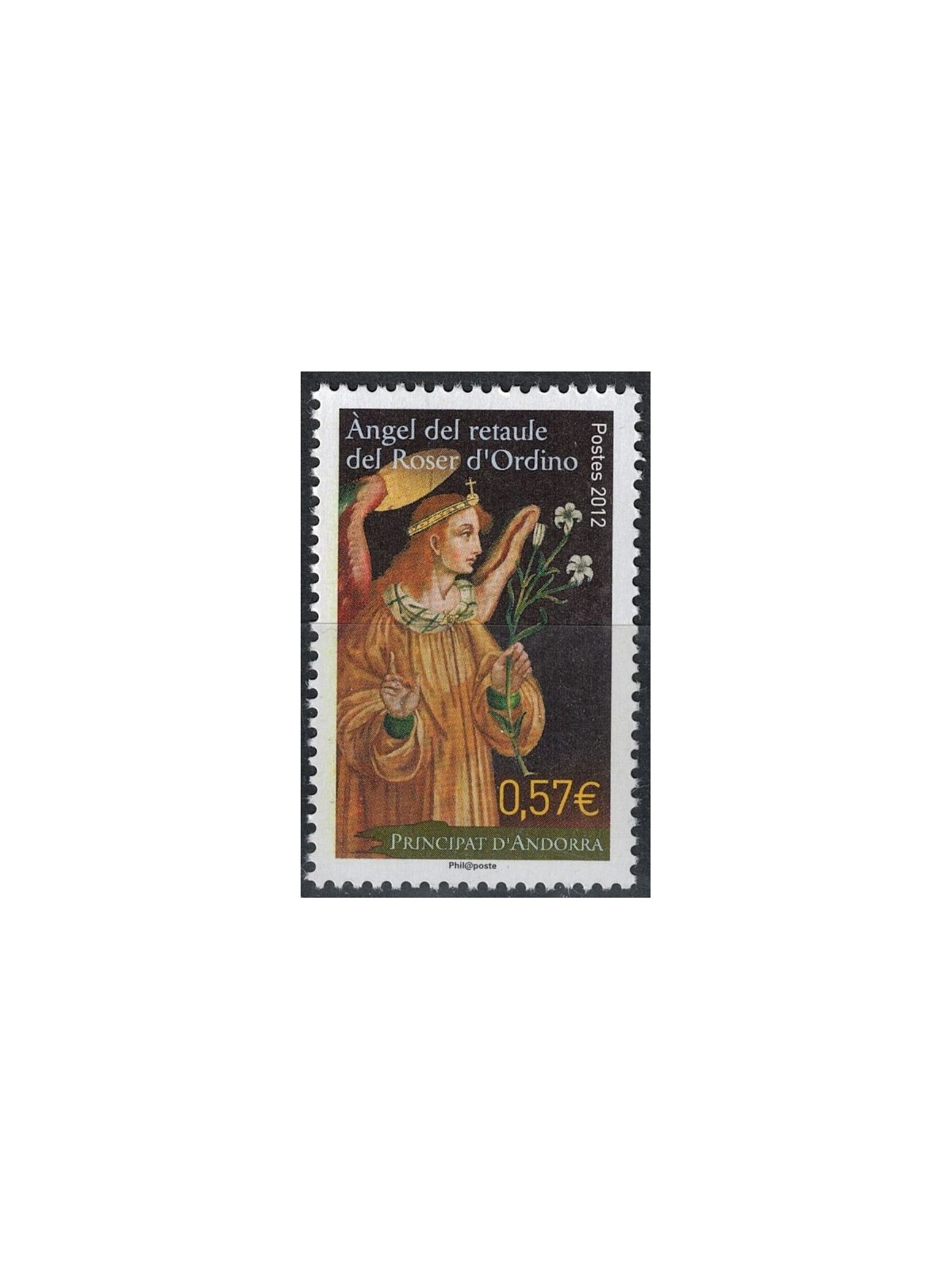 FRENCH ANDORRA 2012 Christmas MNH**