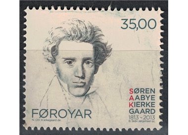 FAROERS 2013 Soren Aabye Kierkegaard 1v MNH**