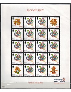 MAN 2013 Anno del serpente 1 MF MNH**