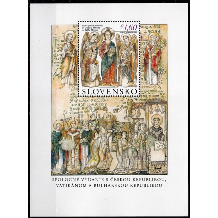 SLOVAKIA 2013 Evangelization of Great Moravia, Cyril and Methodius s/s MNH**