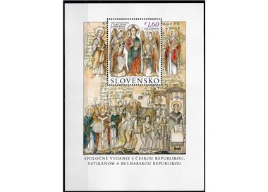 SLOVACCHIA 2013 Evangelizzazione Grande Moravia, Cirillo e Metodio BF MNH**