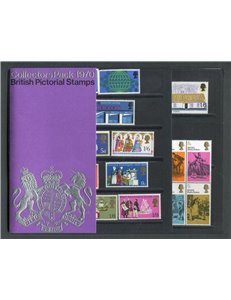 GREAT BRITAIN 1970 Complete Year, Collector pack 24v MNH**