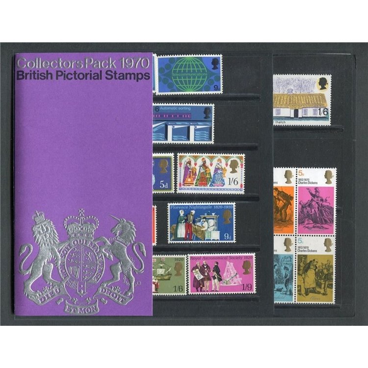 GREAT BRITAIN 1970 Complete Year, Collector pack 24v MNH**