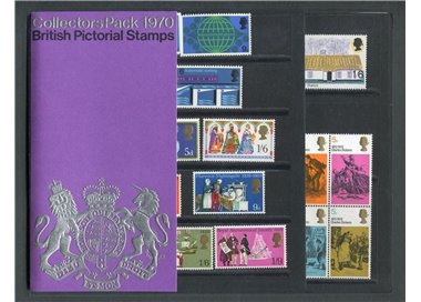 GREAT BRITAIN 1970 Complete Year, Collector pack 24v MNH**