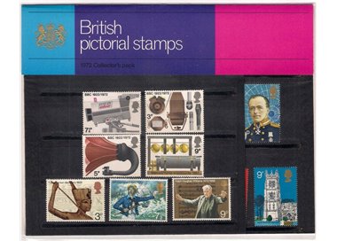 GREAT BRITAIN 1972 Complete Year, Collector pack 21v MNH**