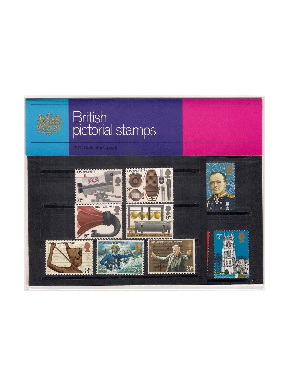 GREAT BRITAIN 1972 Complete Year, Collector pack 21v MNH**