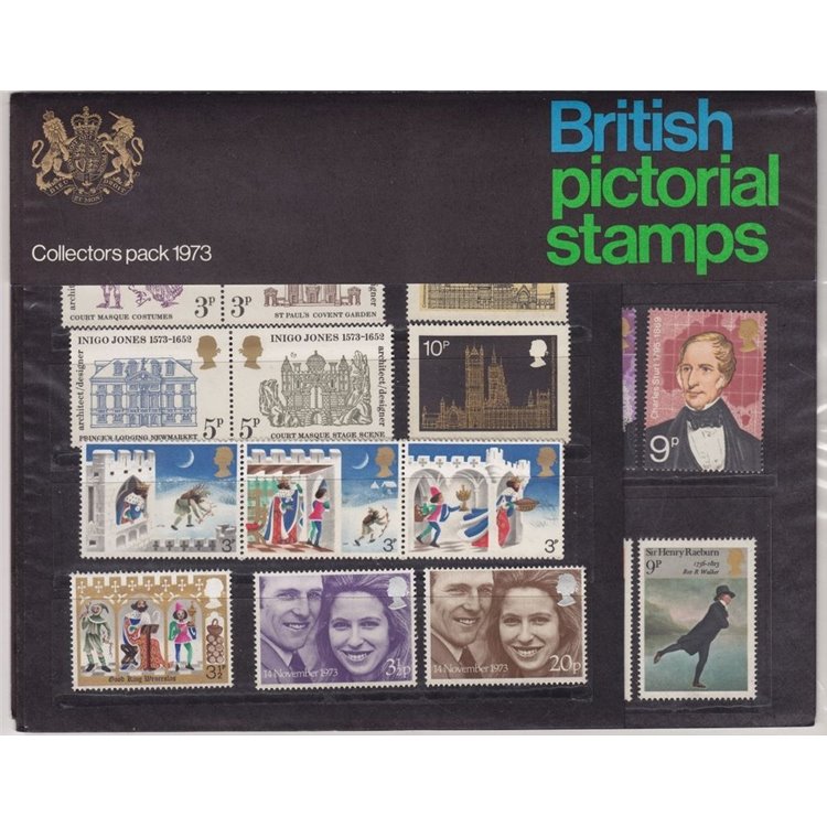 GRAN BRETAGNA 1973 Annata completa, Collector pack 28v MNH**