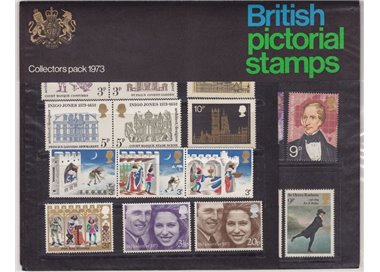 GRAN BRETAGNA 1973 Annata completa, Collector pack 28v MNH**