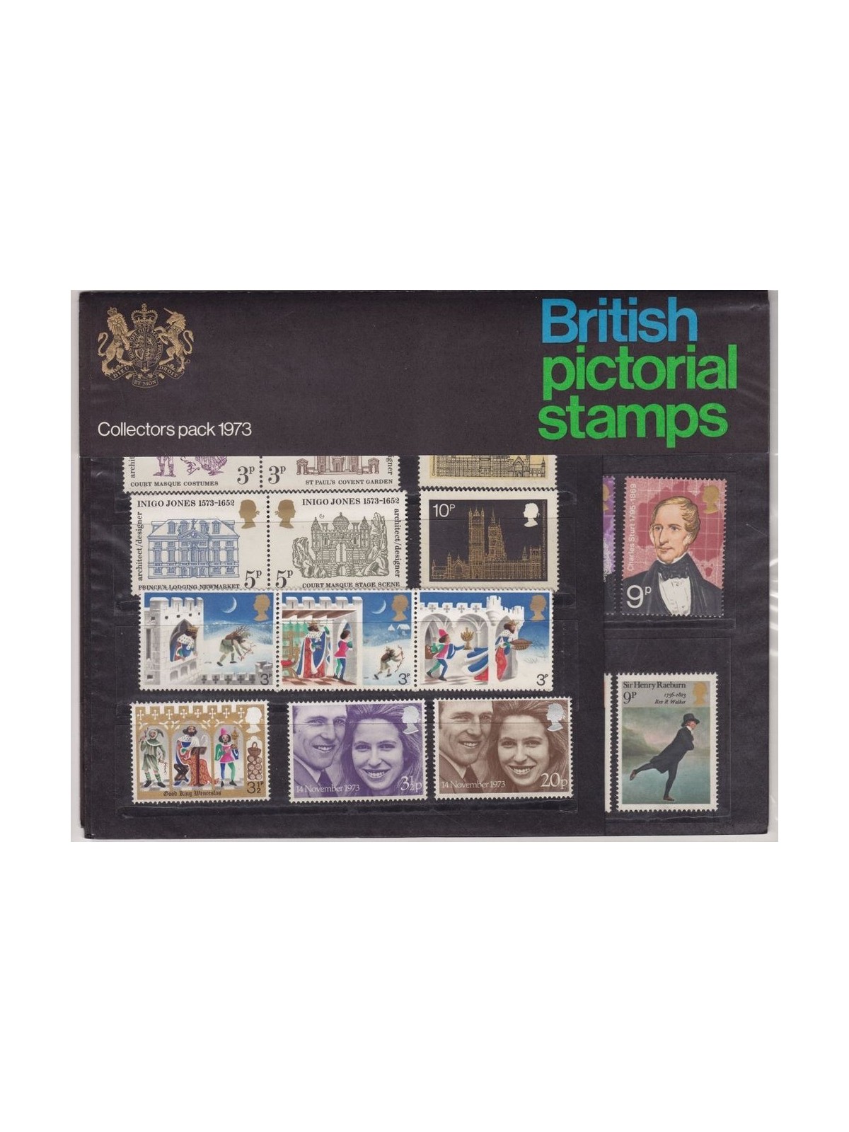GRAN BRETAGNA 1973 Annata completa, Collector pack 28v MNH**