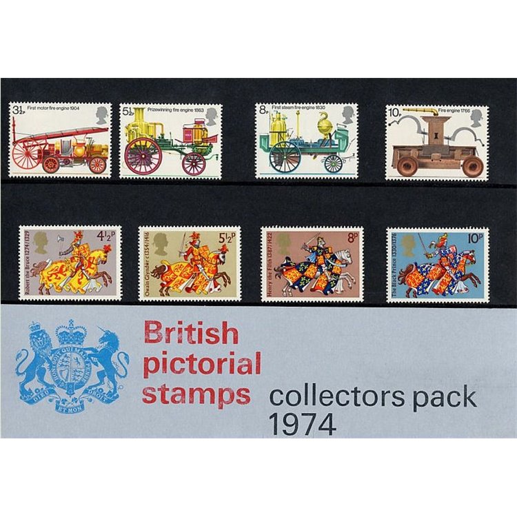 GRAN BRETAGNA 1974 Annata completa - Collector pack 21v MNH**