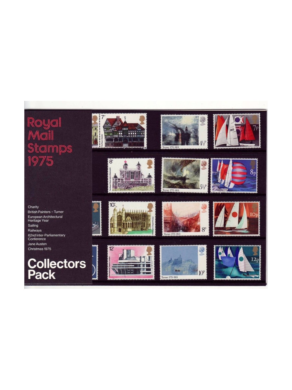GREAT BRITAIN 1975 Complete Year, Collector pack 27v MNH**