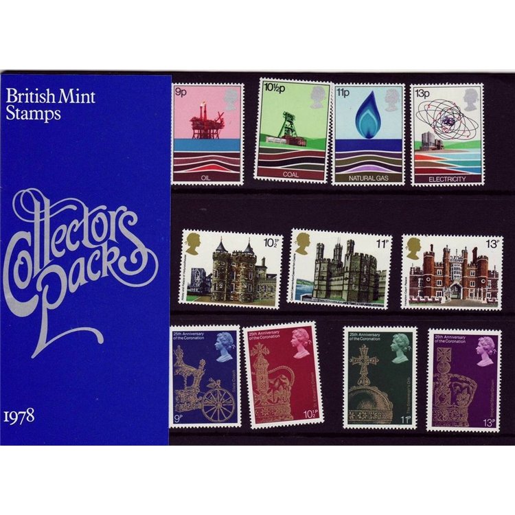 GRAN BRETAGNA 1978 Annata completa, Collector pack 24v MNH**