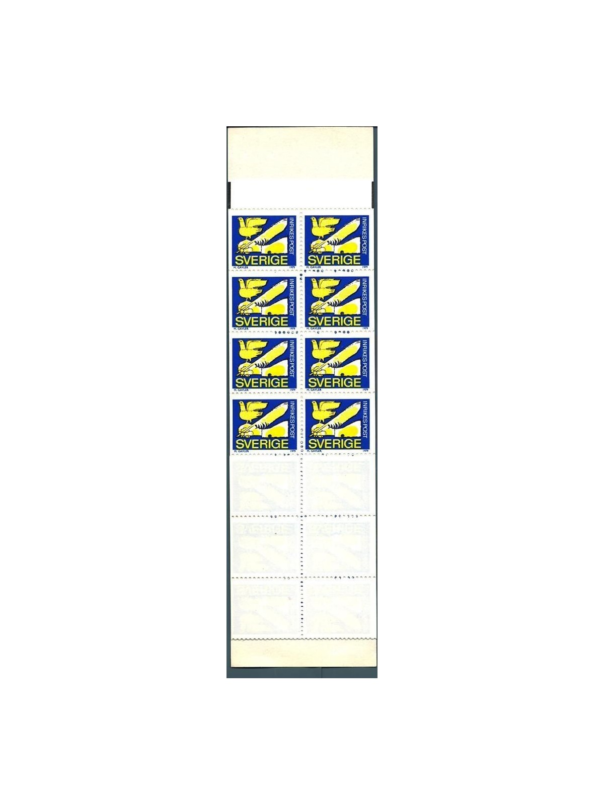 SWEDEN 1979 Discounted Values 1 booklet MNH**