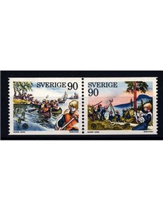 SVEZIA 1975 Boyscouts 2v MNH**