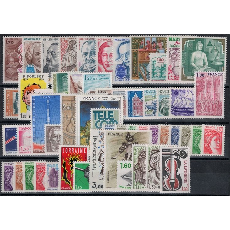 FRANCIA 1979 Annata Completa 54v MNH**