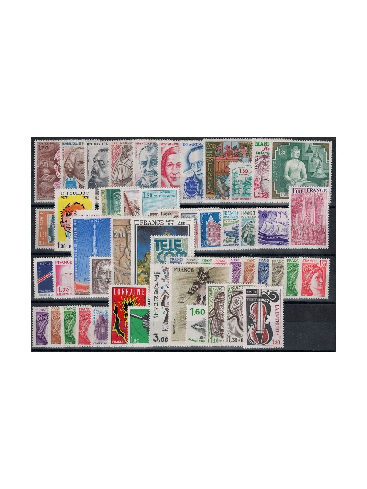 FRANCIA 1979 Annata Completa 54v MNH**