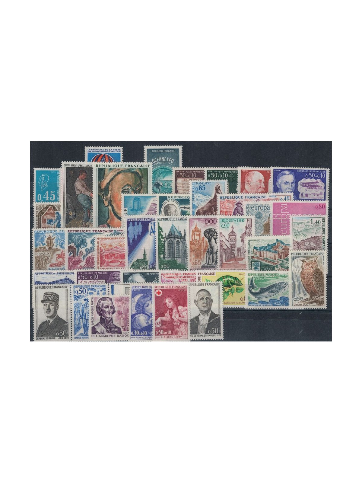FRANCIA 1971 Annata Completa 41v MNH**