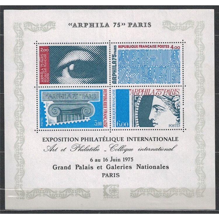 FRANCIA 1975 Annata Completa 29v + 1 BF MNH**