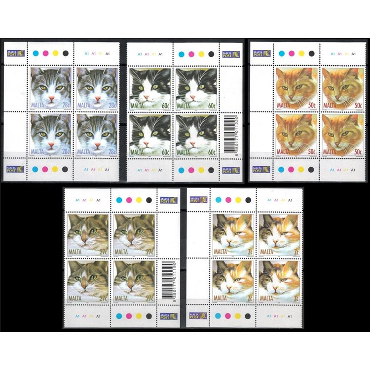 MALTA 2004 Wildlife, cats 5v MNH**