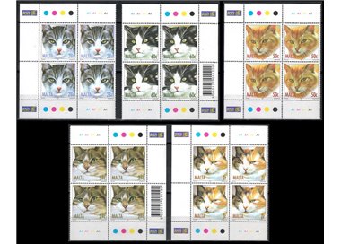 MALTA 2004 Wildlife, cats 5v MNH**