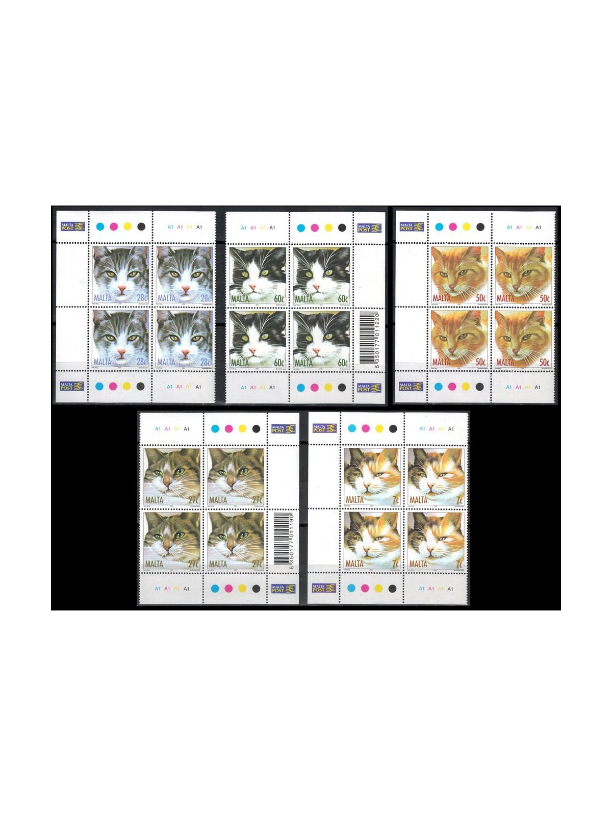 MALTA 2004 Wildlife, cats 5v MNH**