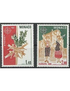 MONACO 1981 Europe 2v MNH**