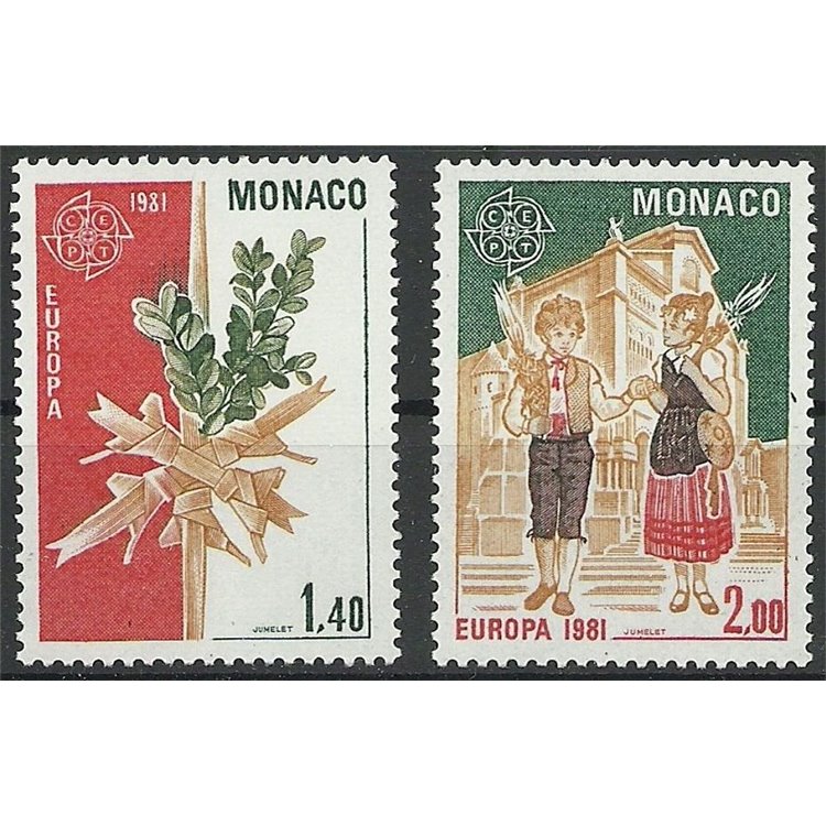 MONACO 1981 Europe 2v MNH**