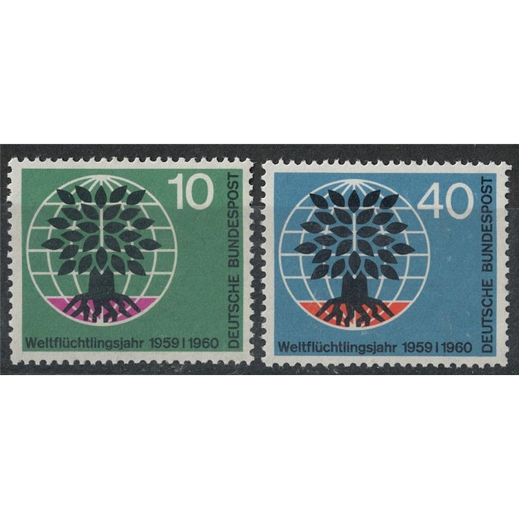 GERMANY BRD 1960 Year of the Refugee 2v MNH**