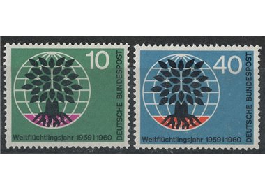 GERMANY BRD 1960 Year of the Refugee 2v MNH**