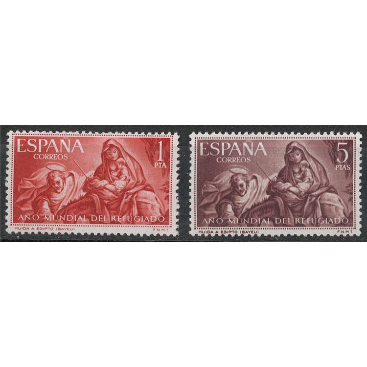 SPAIN 1961 Year of the Refugee 2v MNH**