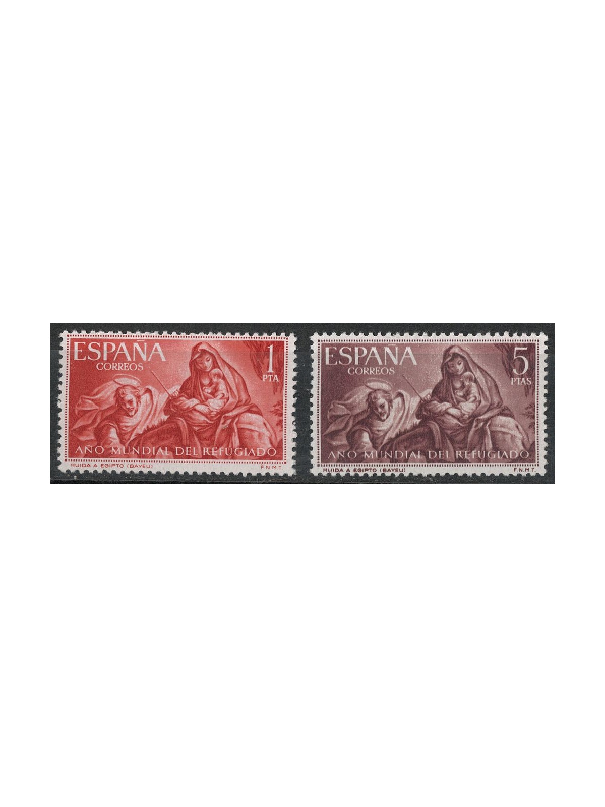 SPAIN 1961 Year of the Refugee 2v MNH**