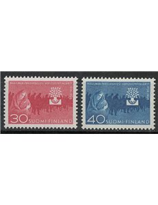 FINLAND 1960 Year of the Refugee 2v MNH**