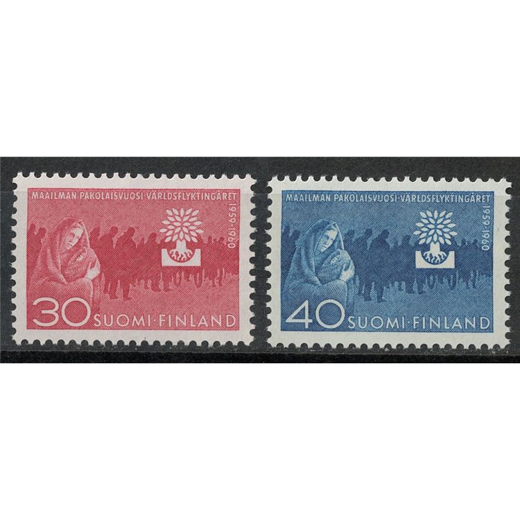 FINLANDIA 1960 Anno del rifugiato 2v MNH**