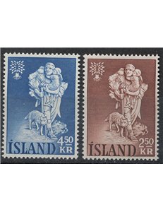ICELAND 1960 Year of the Refugee 2v MNH**
