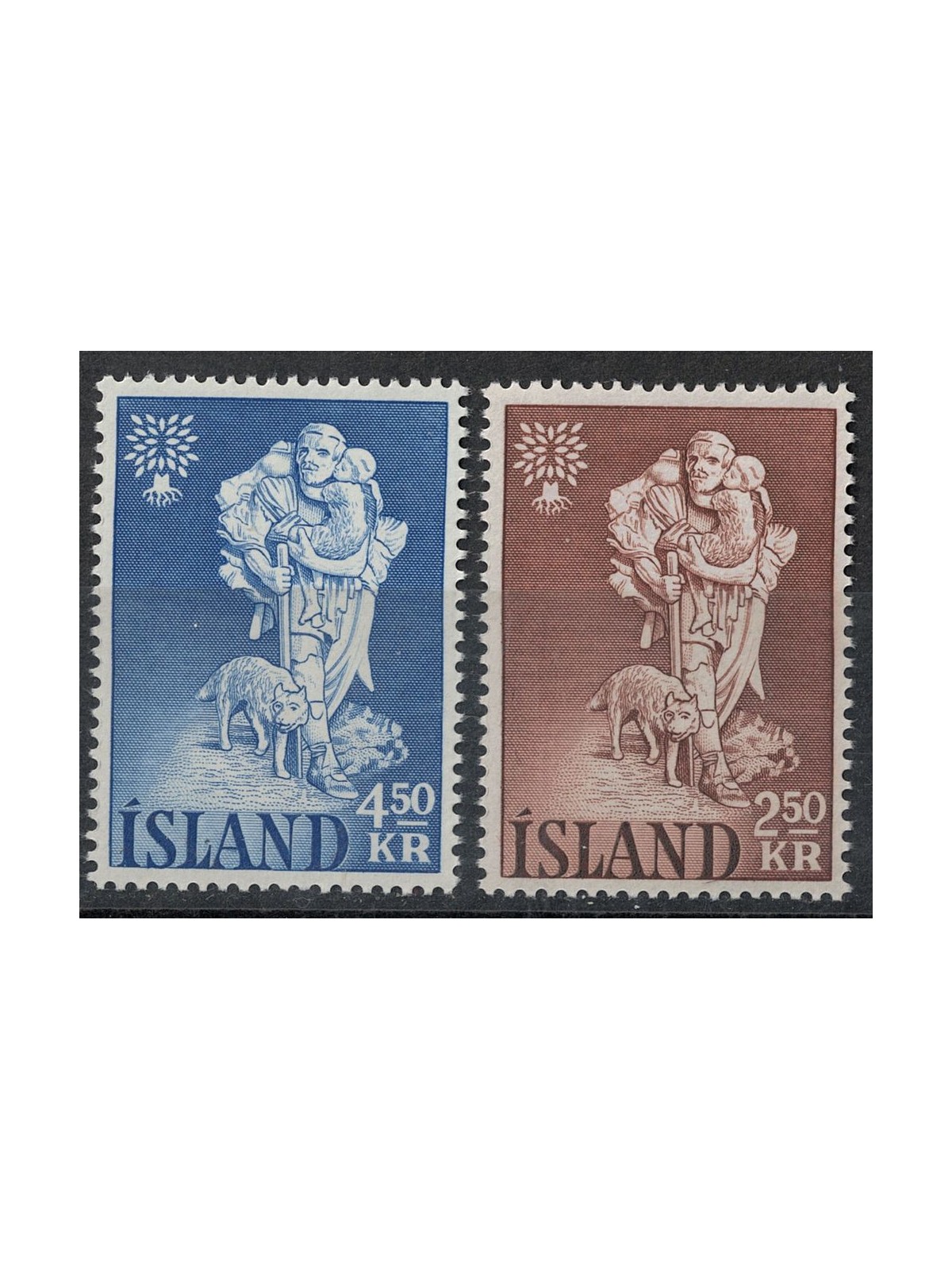 ISLANDA 1960 Anno del rifugiato 2v MNH**