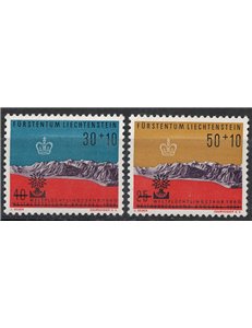 LIECHTENSTEIN 1960 Anno del rifugiato 2v MNH**